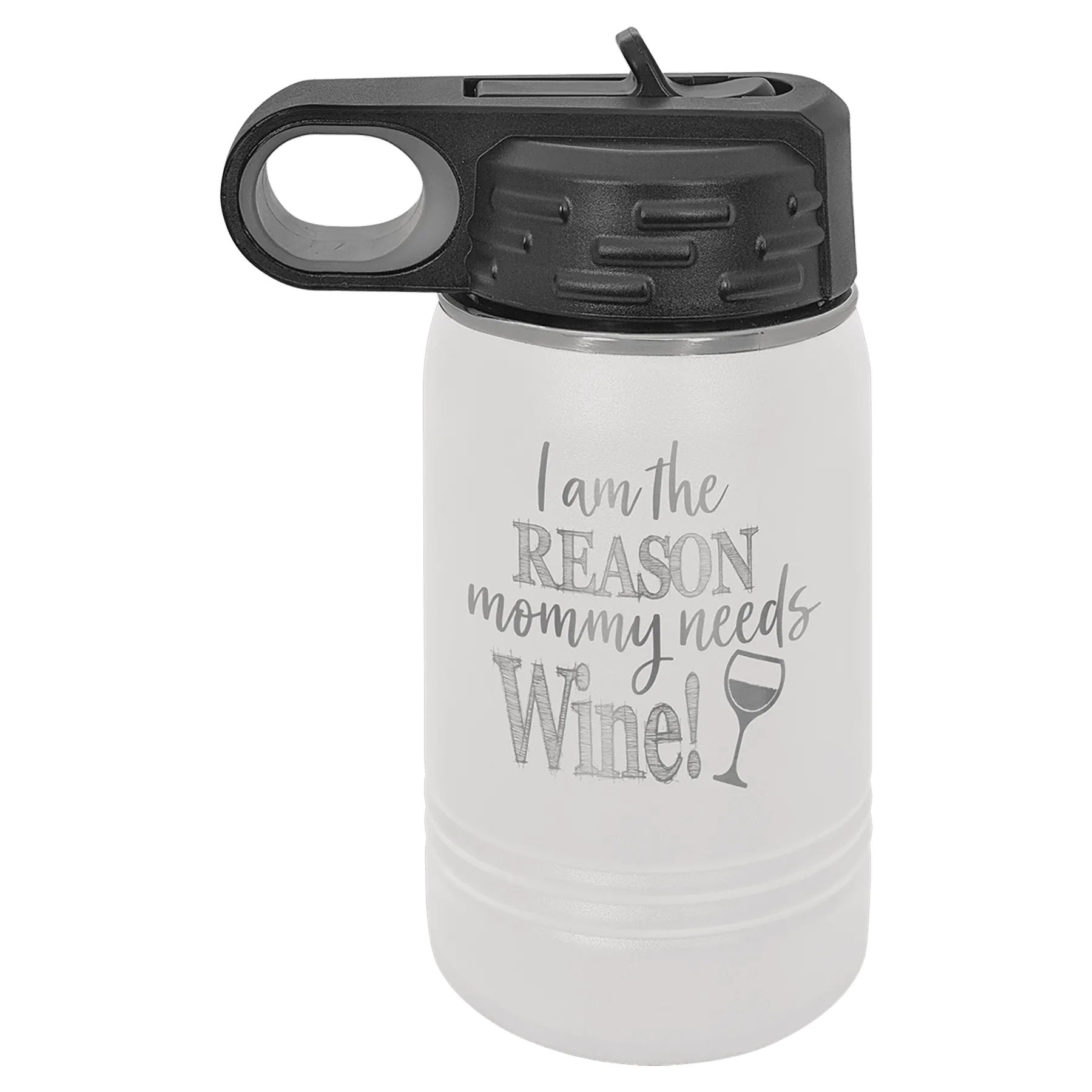 12oz White Water Bottles