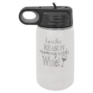 12oz White Water Bottles