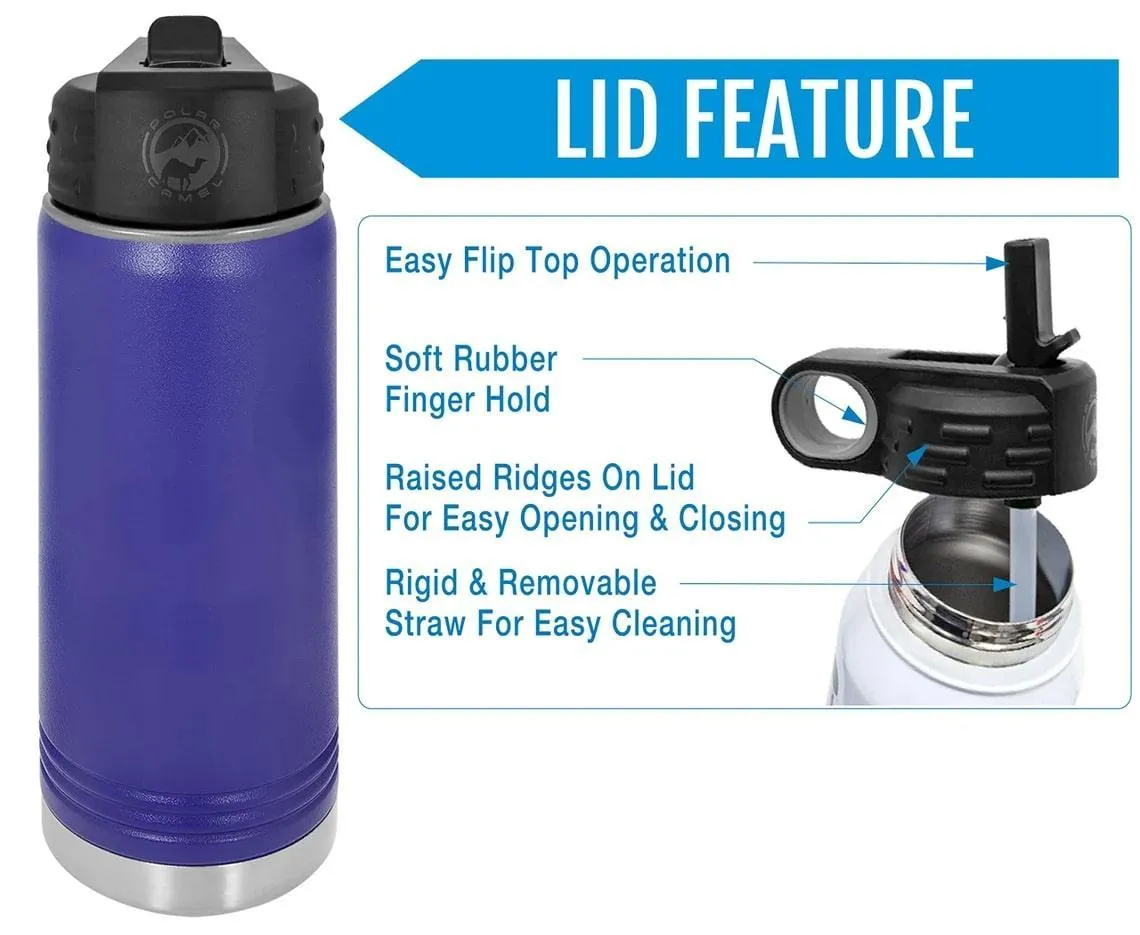 20oz Dark Gray Water Bottles