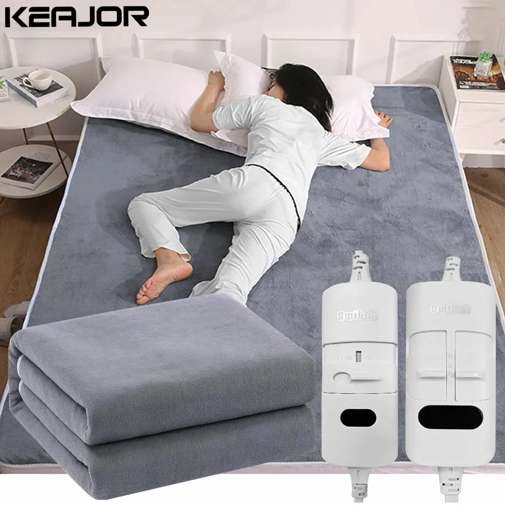 220V Electric Heating Blanket – Thicker Automatic Thermostat Body Warmer Thermal Mattress