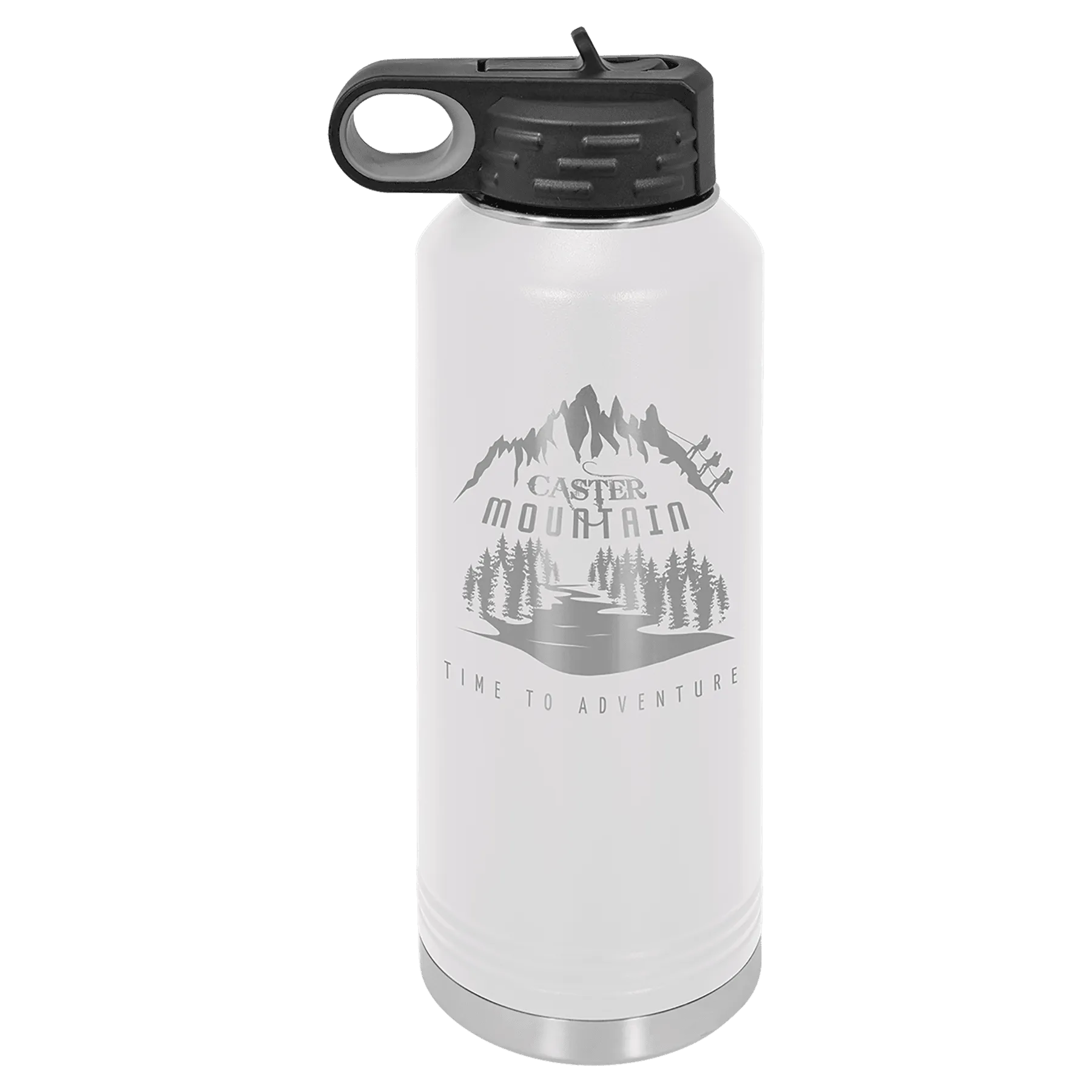 40oz White Water Bottles