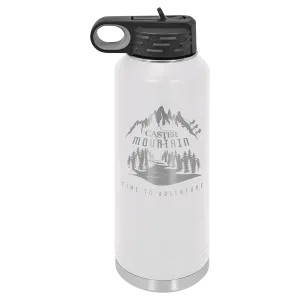 40oz White Water Bottles