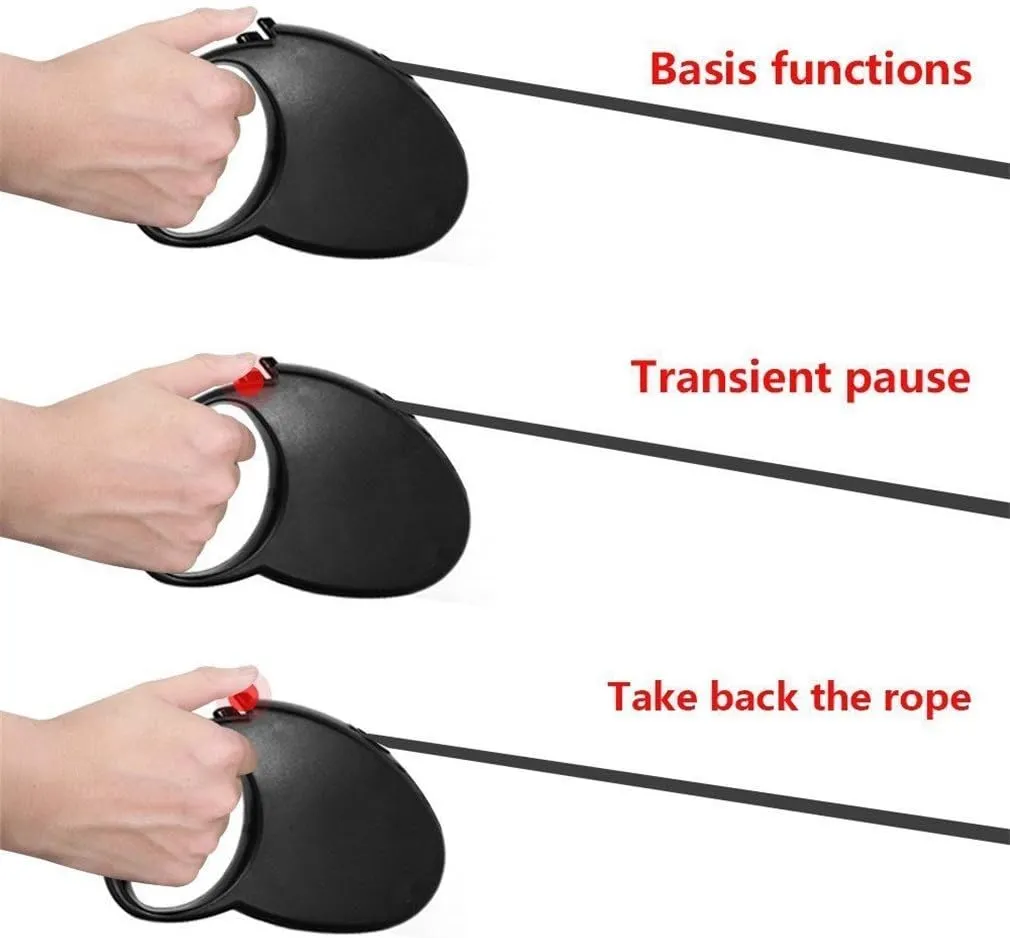 Auto Retractable Dog Leash Explore Training Lead - 10 Ft/16.15Ft Pet Dog Walking Running Rope