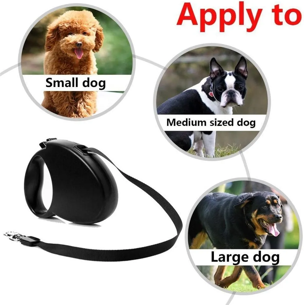 Auto Retractable Dog Leash Explore Training Lead - 10 Ft/16.15Ft Pet Dog Walking Running Rope