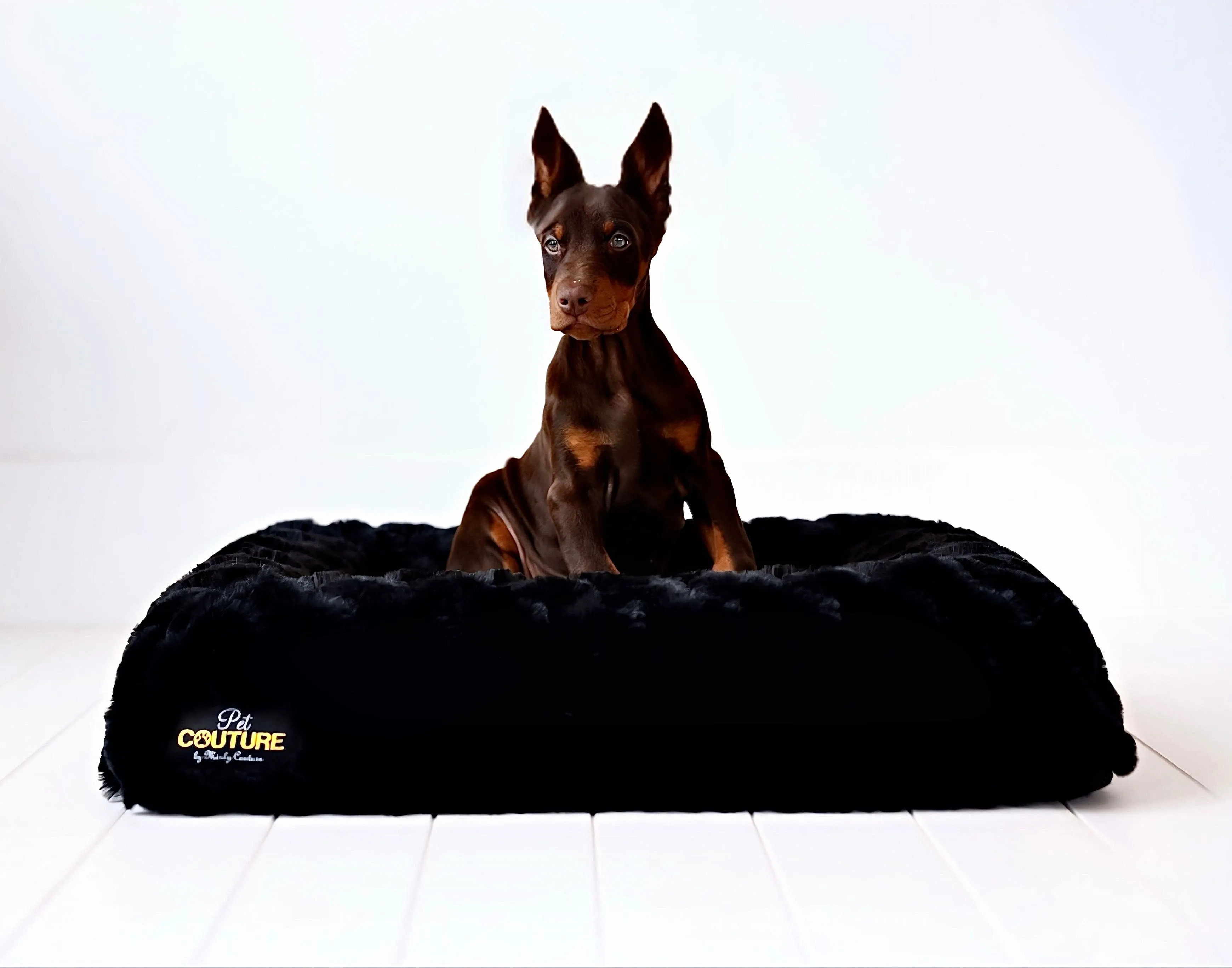 Black Crinkle Pet Bed COVER ONLY