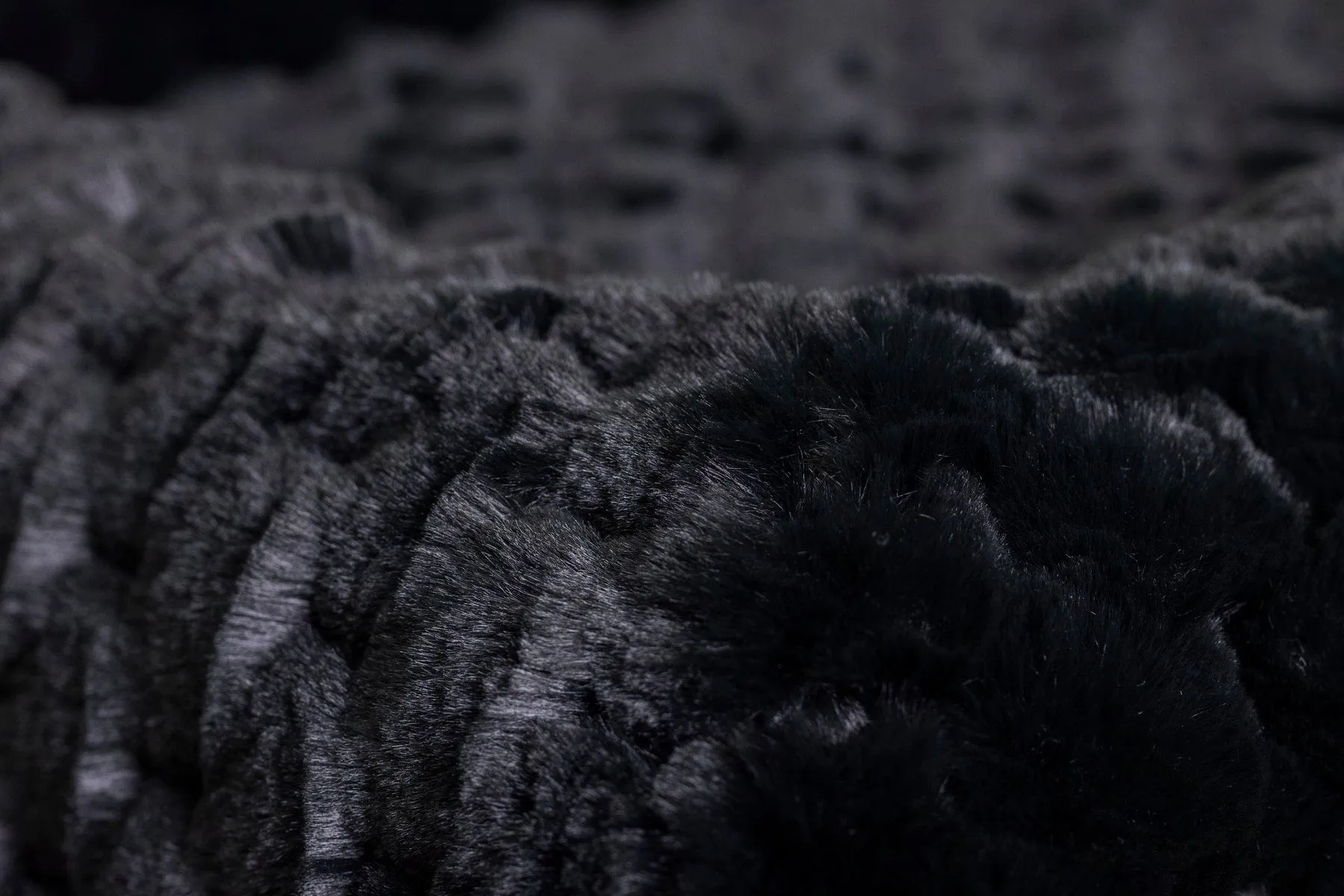 Black Crinkle Pet Bed COVER ONLY