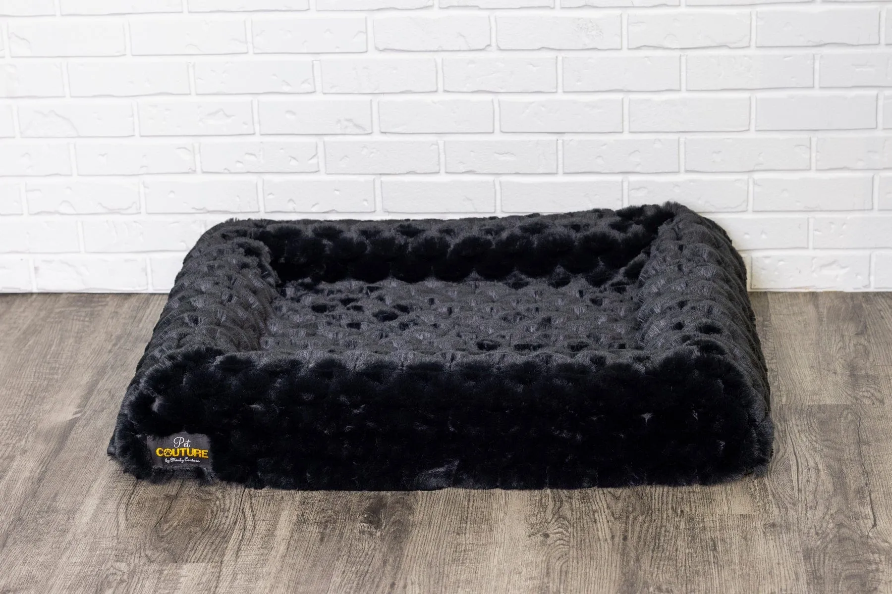 Black Crinkle Pet Bed COVER ONLY