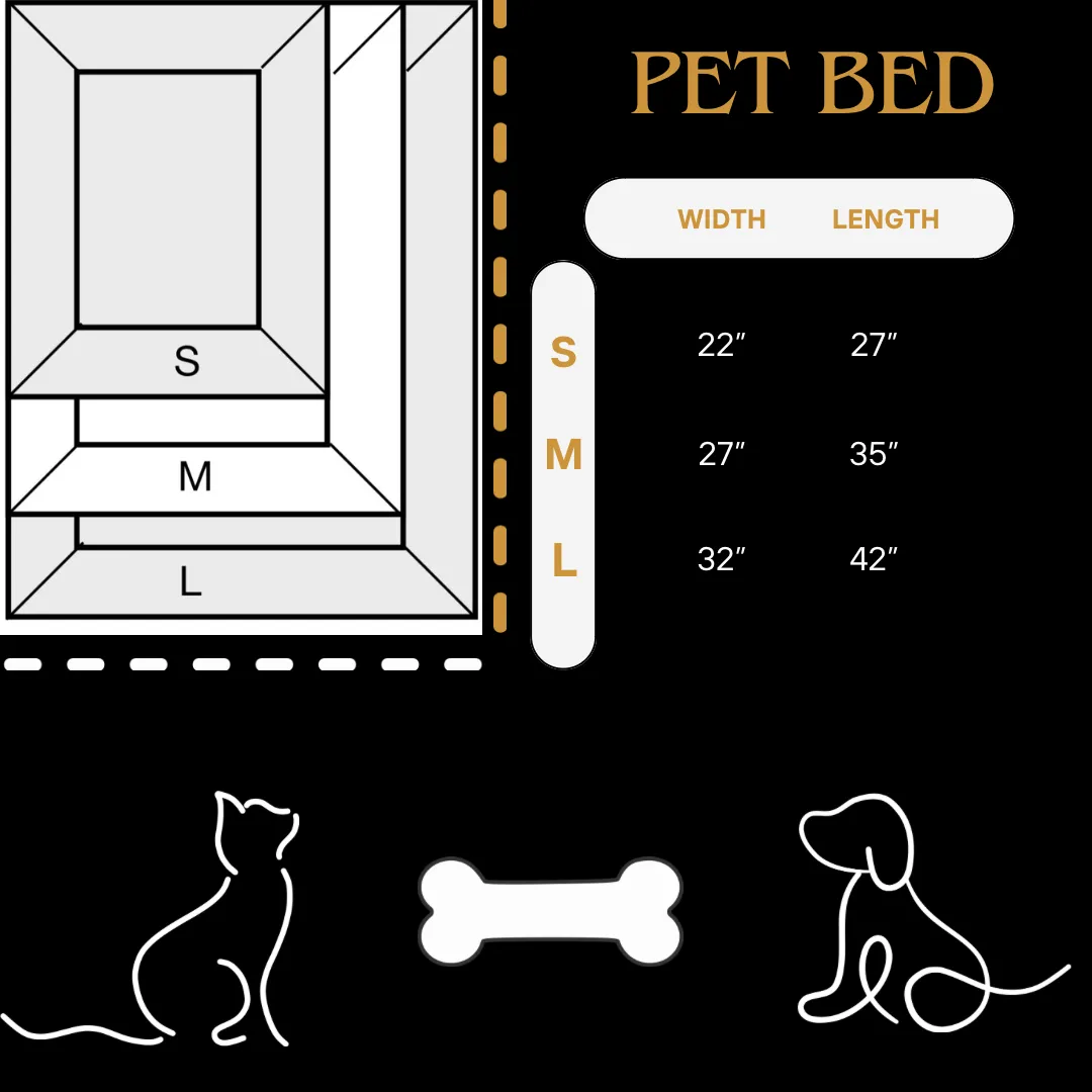 Black Crinkle Pet Bed COVER ONLY