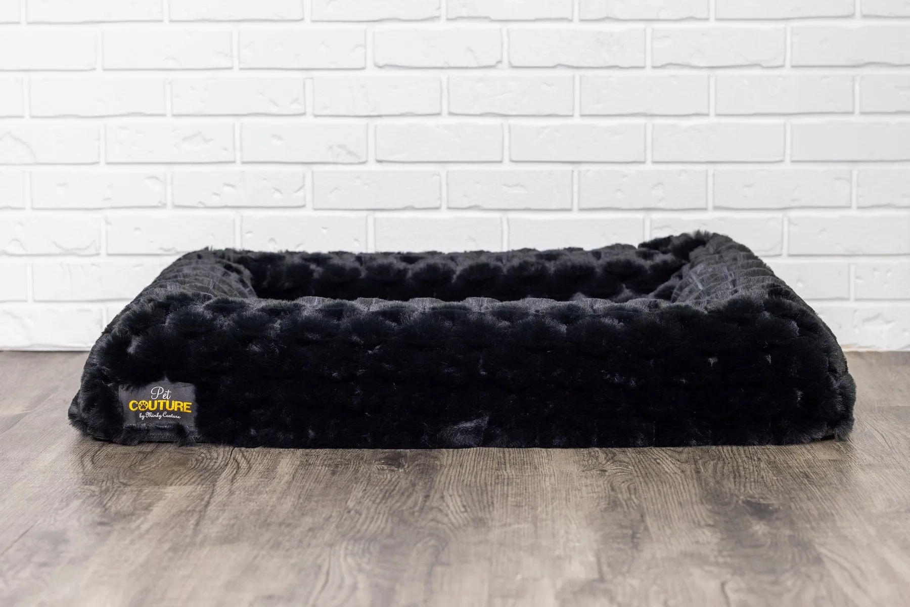Black Crinkle Pet Bed COVER ONLY