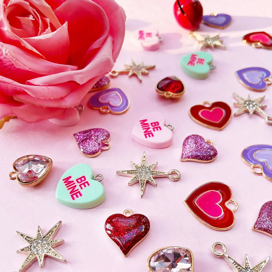 Bow Tie Cat Collar Set - "Conversation Hearts - Pink" - Candy Heart Cat Collar w/ Matching Bowtie / Valentine's Day / Cat, Kitten, Small Dog Sizes