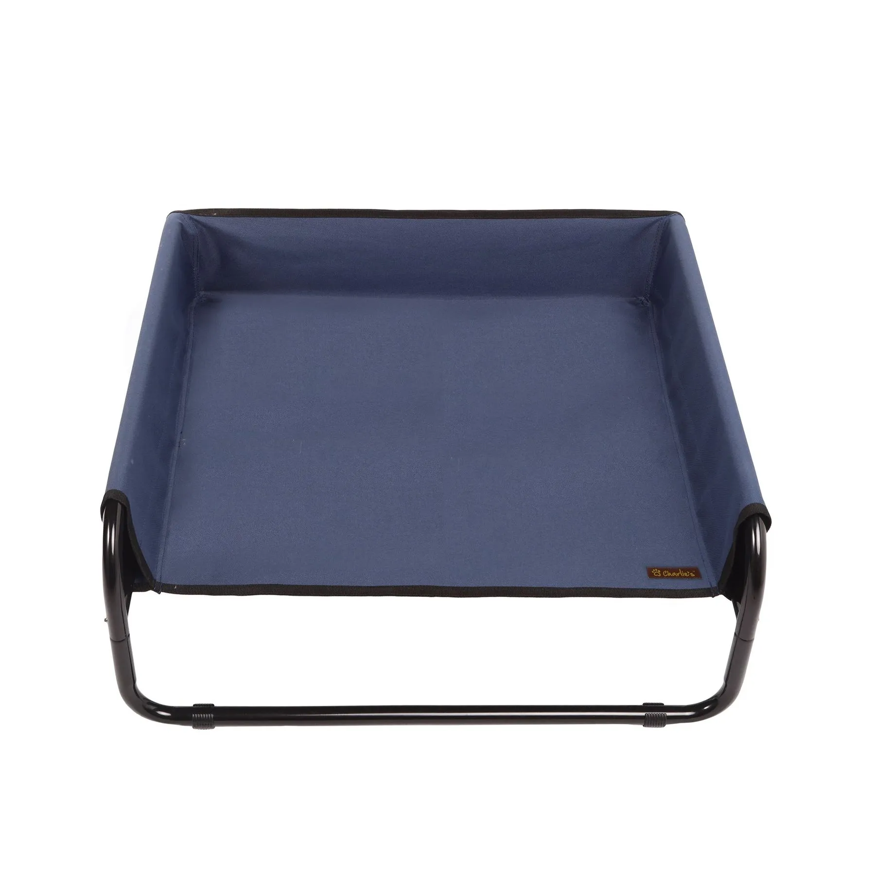 Charlie's High Walled Outdoor Trampoline Dog Bed Blue Small