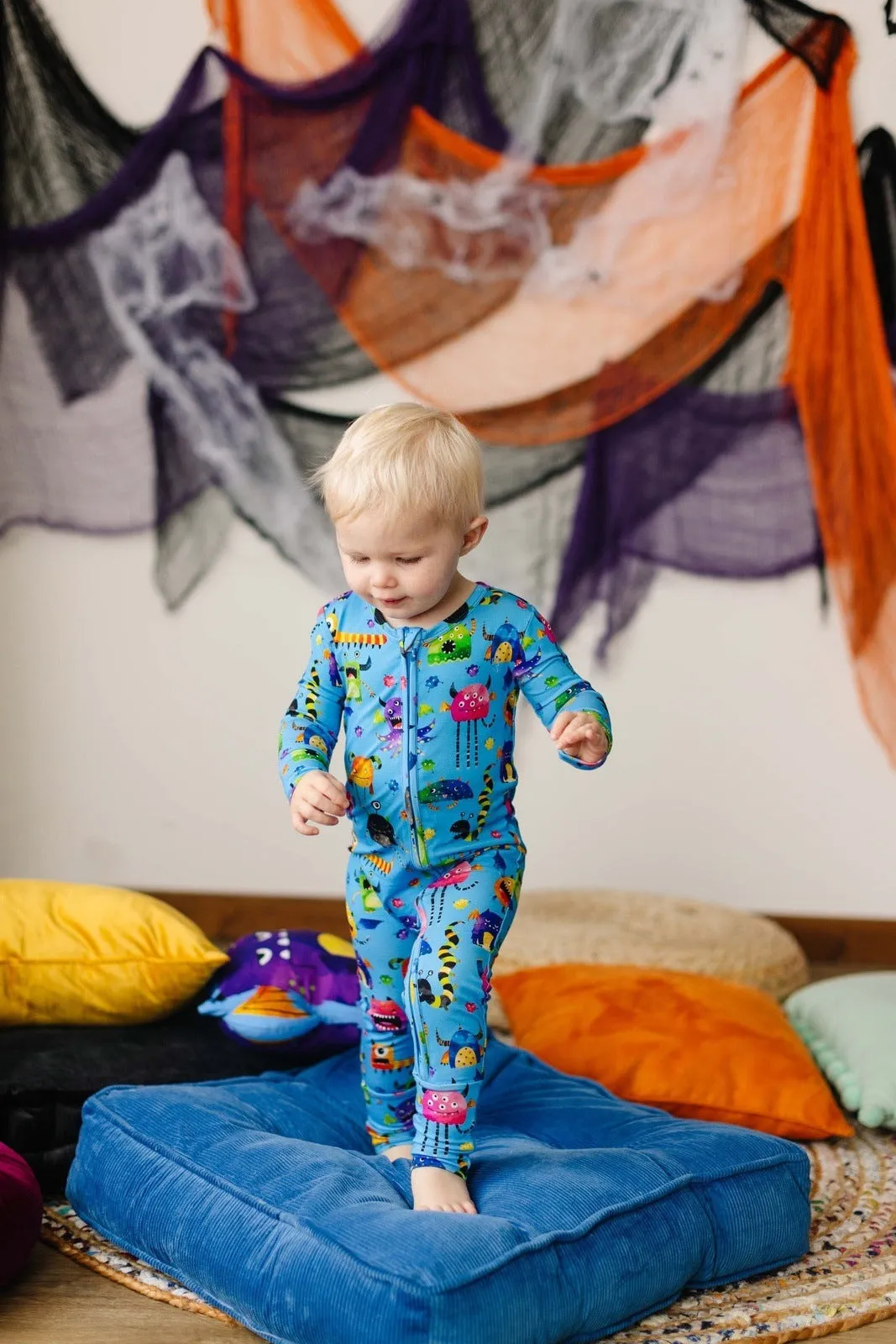 Cole's Spooky Monsters 2022 Zip Convertible Footie