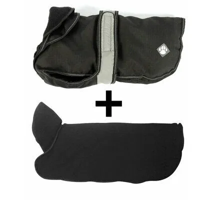 Danish Design - 2 In 1 Dog Coat - Khaki - 30cm (12")