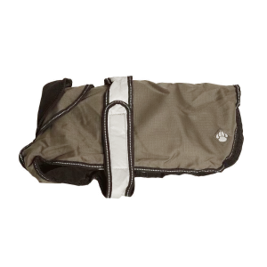 Danish Design - 2 In 1 Dog Coat - Khaki - 30cm (12")