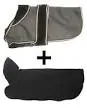 Danish Design - Ultimate 2 In 1 Dog Coat - Grey/Black - 35cm (14")