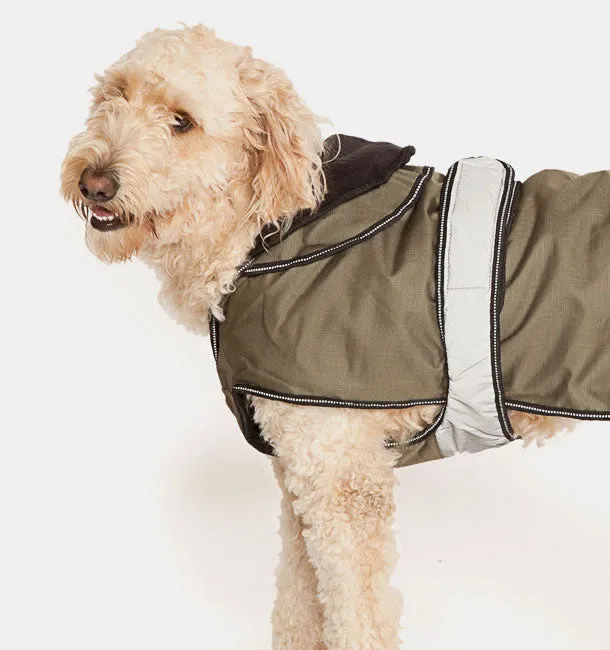 Danish Design - Ultimate 2 In 1 Dog Coat - Grey/Black - 35cm (14")