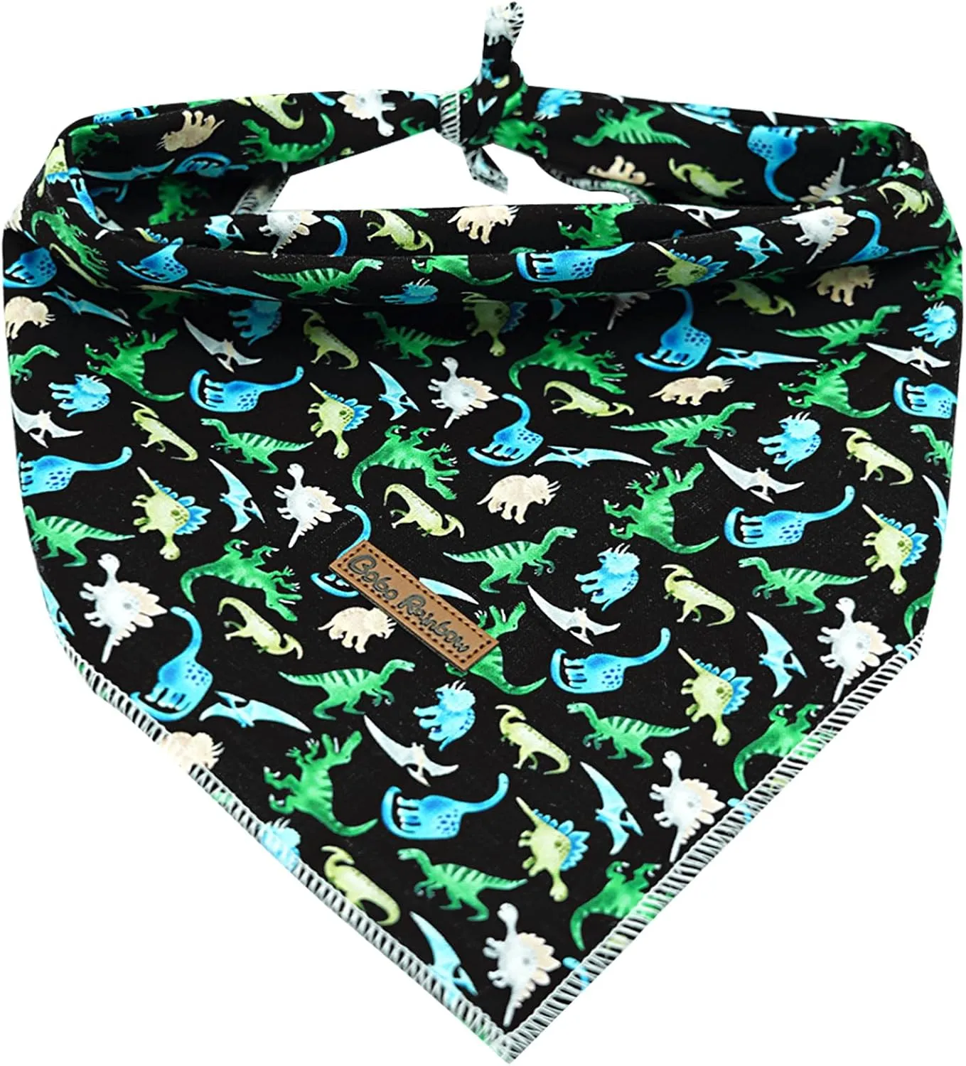 Dog Bandana - 1PC Dinosaurs Print Pet Bandanas Summer Puppy Bandana Bibs Scarf Square Soft Dog Kerchief Pet Bandanas for Small Medium Large Dogs