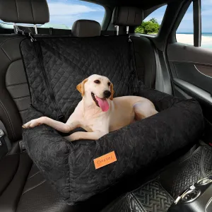 Dog Car Seat Pet Booster for Mid/Large Dogs, Dog Car Seat is Safe and Comfortable, and can be Disassembled for Easy Cleaning, Comfy Ultra Soft Travel Bed