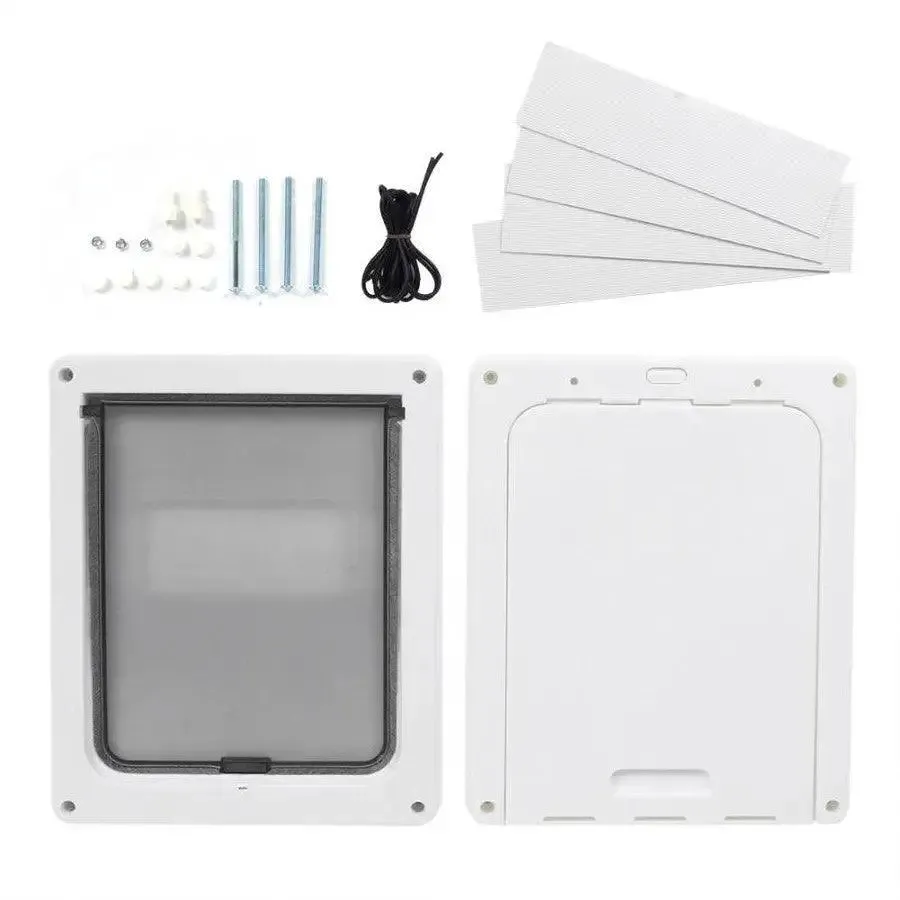 Dog Cat Pet Door Lockable Smart Self-closing