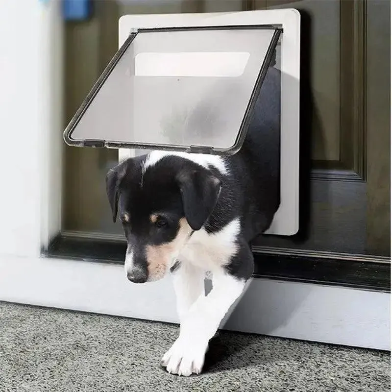 Dog Cat Pet Door Lockable Smart Self-closing