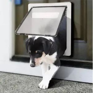 Dog Cat Pet Door Lockable Smart Self-closing