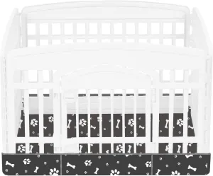 Dog Playpen Bottom for 36" Inch Pet Playpen with 4 Panels, Dog Crate Bottom Pet Tent Puppy Play Pen Bottom, Ideal for Indoor/Outdoor Use. Note: Playpen Not Included!!! (Black)