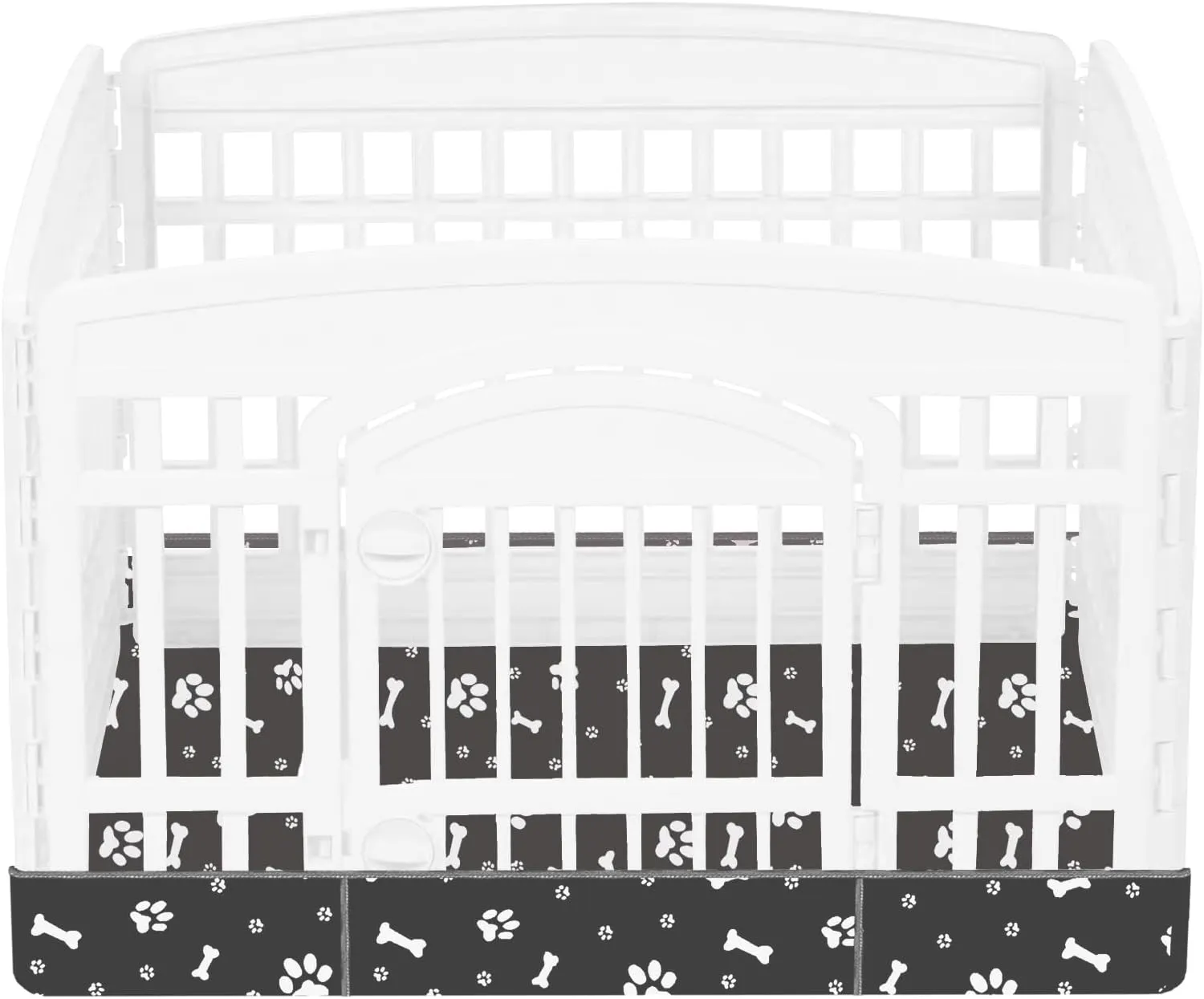 Dog Playpen Bottom for 36" Inch Pet Playpen with 4 Panels, Dog Crate Bottom Pet Tent Puppy Play Pen Bottom, Ideal for Indoor/Outdoor Use. Note: Playpen Not Included!!! (Black)