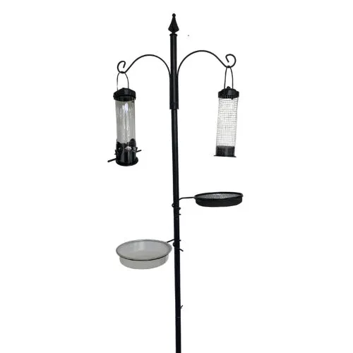 DRAGONFLY GARDEN BIRD FEEDING STATION WITH EXTRA FEEDERS