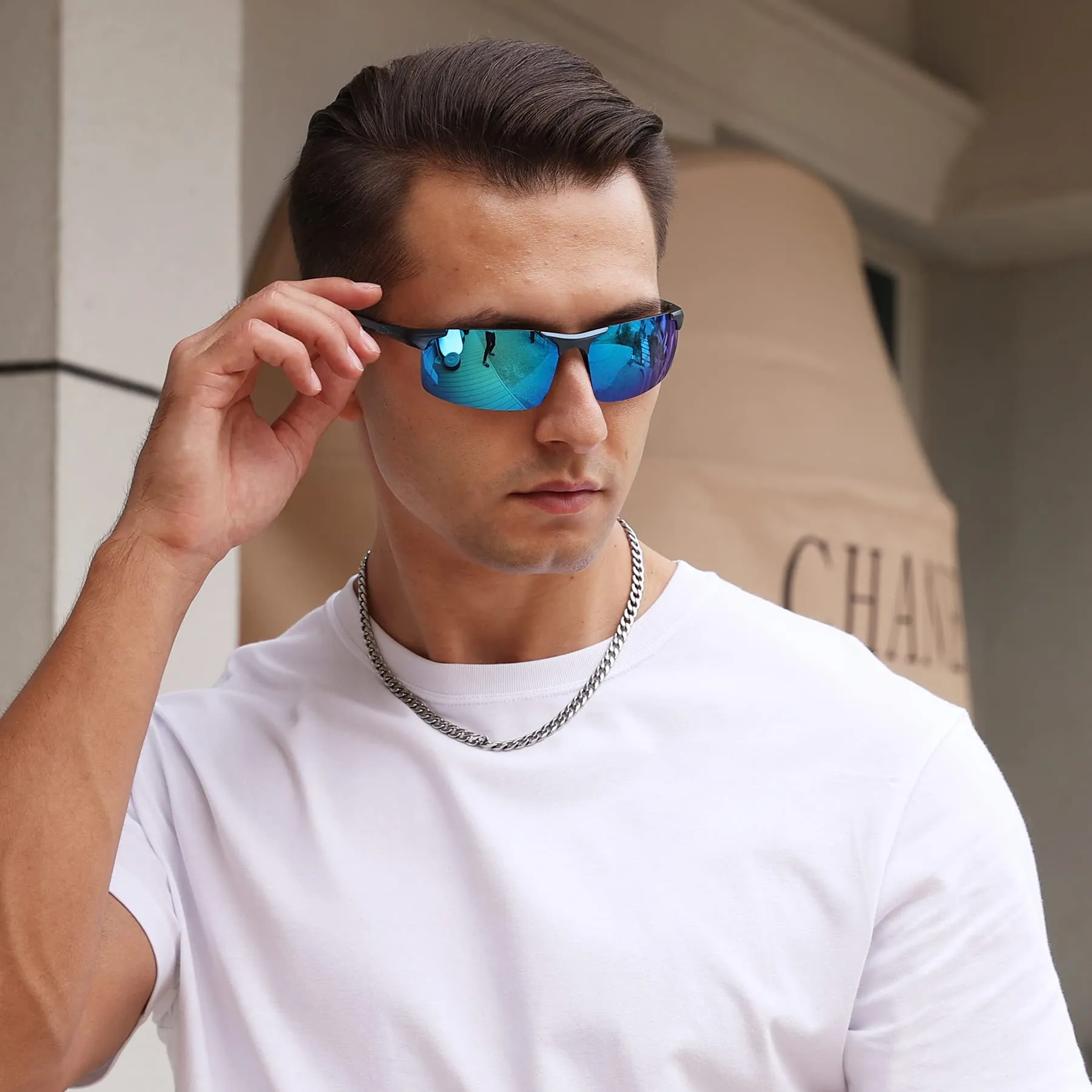 DUCO Men's Sports Polarized Driving Sunglasses for Men DC8277
