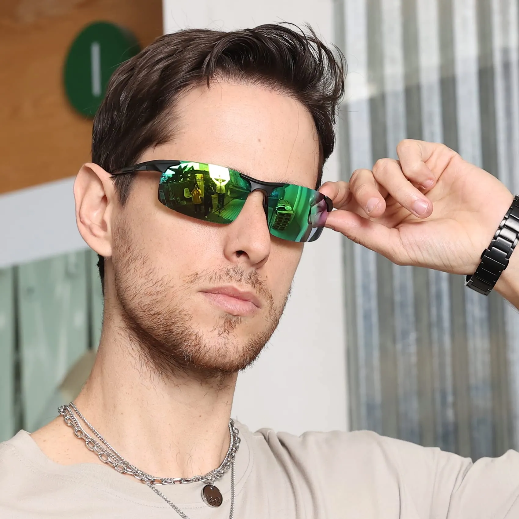 DUCO Men's Sports Polarized Driving Sunglasses for Men DC8277