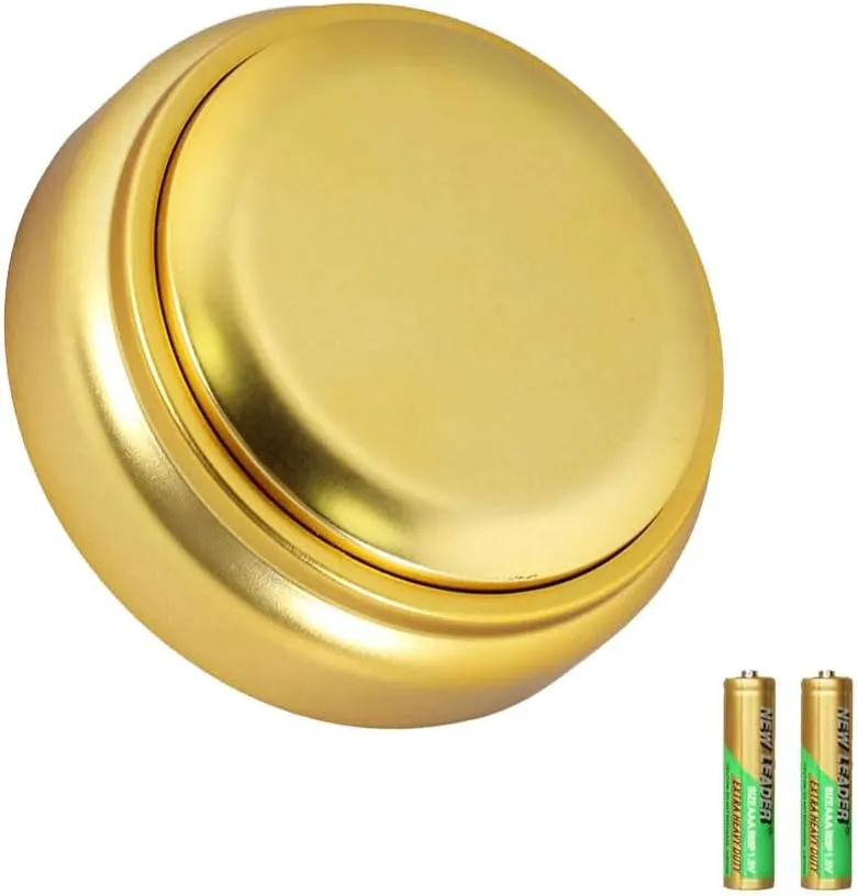 Easy Button Recordable Sound Talking Button Custom Office Desk Gag Gift 30 Seconds 2 AAA Batteries Included - Gold