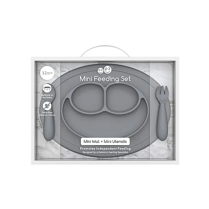 EZPZ Mini Feeding Set - Gray