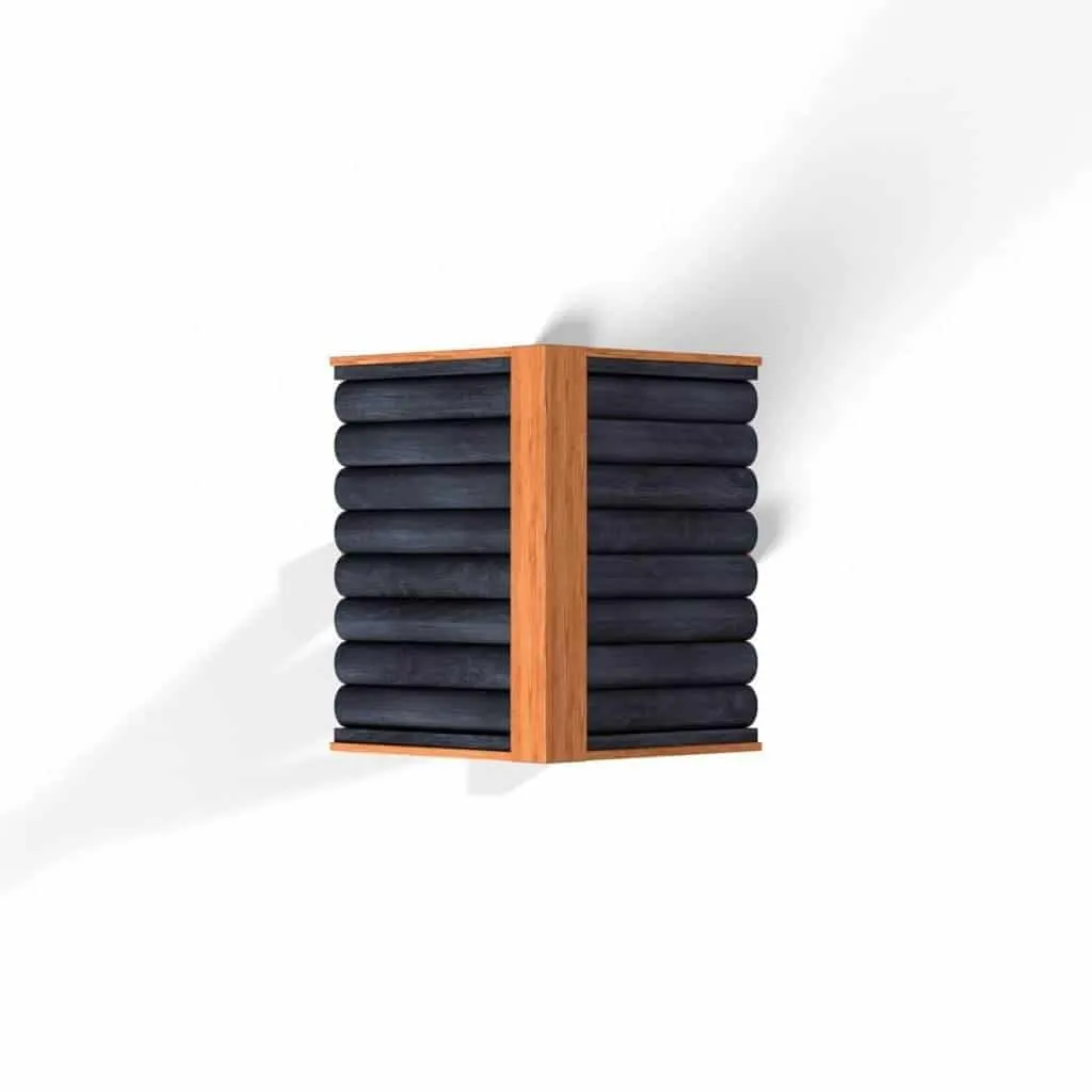 Fordwich Black Wild Garden Bird Table | Unique Log Lap Design | Delivered In Only 2 Parts