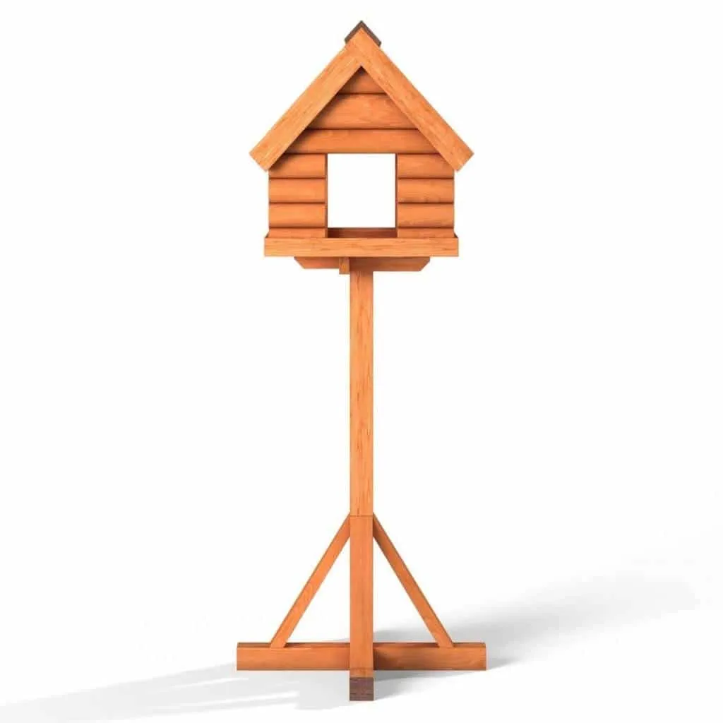 Fordwich Black Wild Garden Bird Table | Unique Log Lap Design | Delivered In Only 2 Parts
