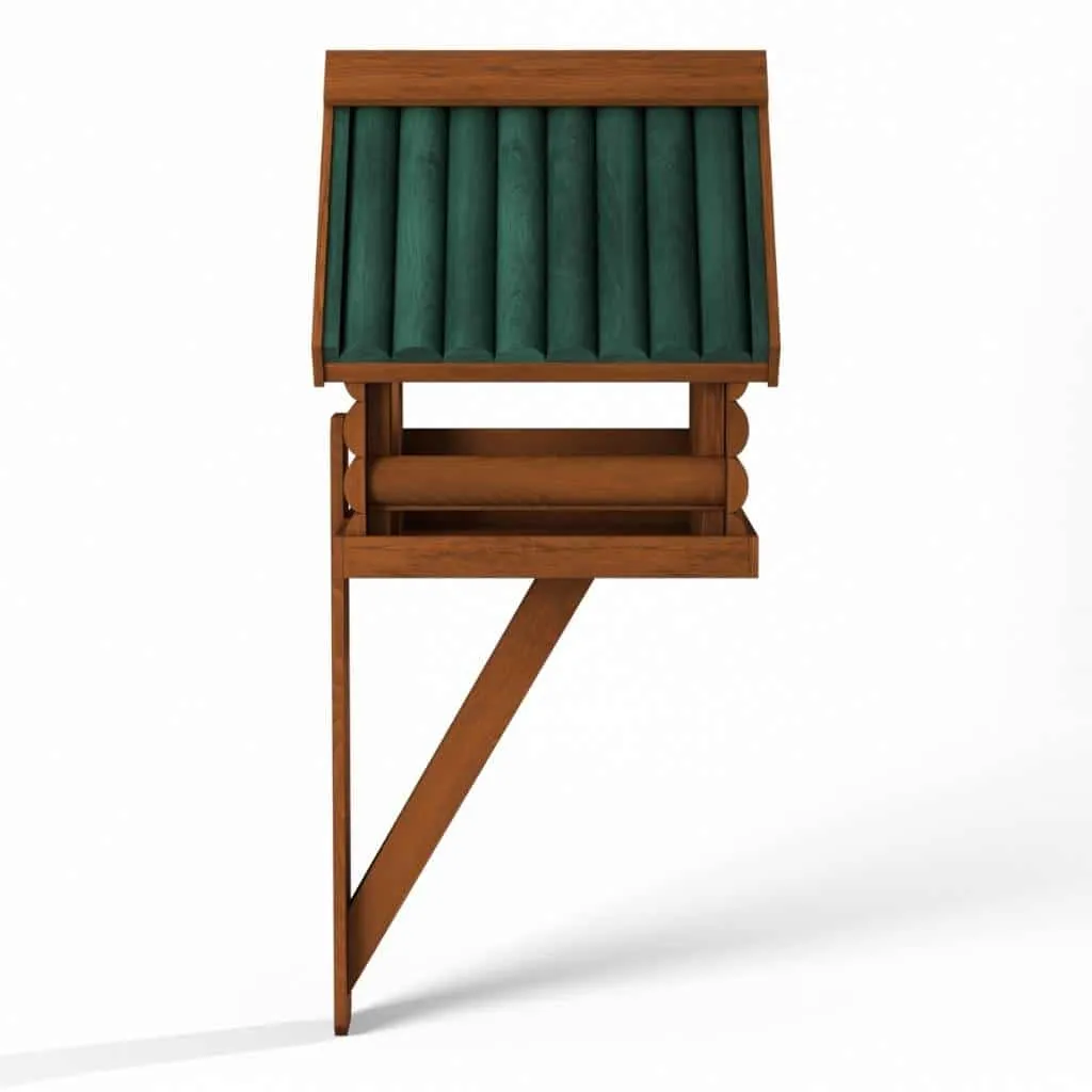 Fordwich Green Wall Mounted Bird Table - Log Lap Design
