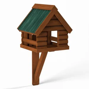 Fordwich Green Wall Mounted Bird Table - Log Lap Design