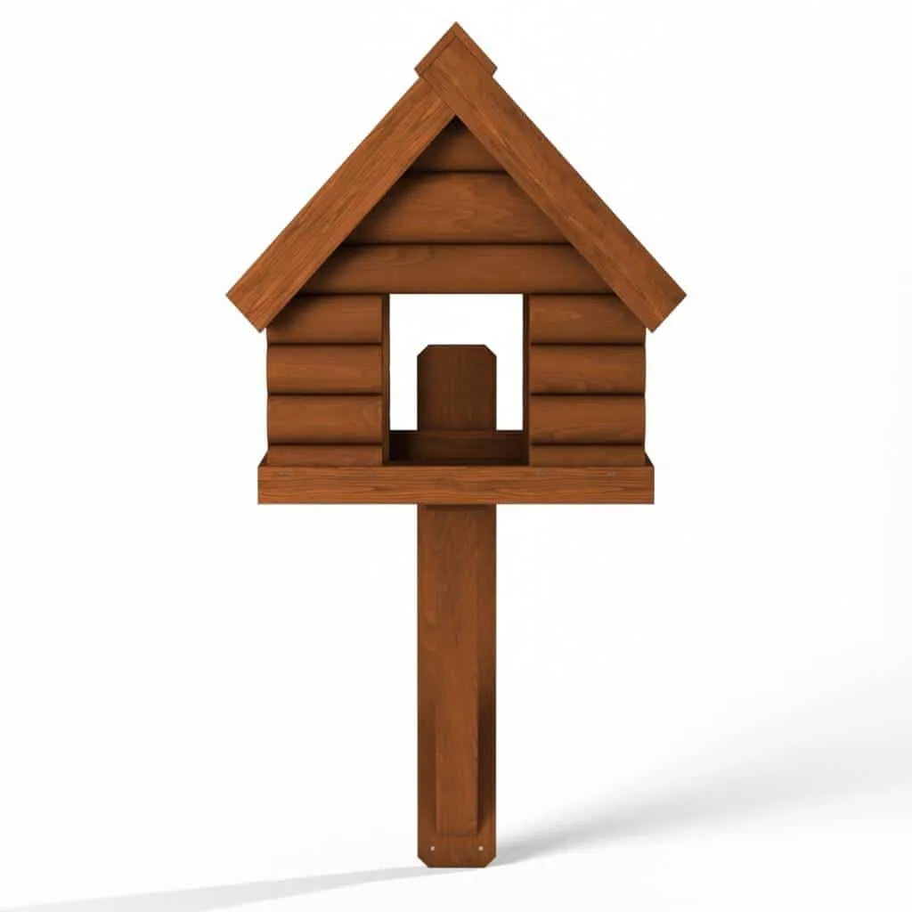 Fordwich Green Wall Mounted Bird Table - Log Lap Design