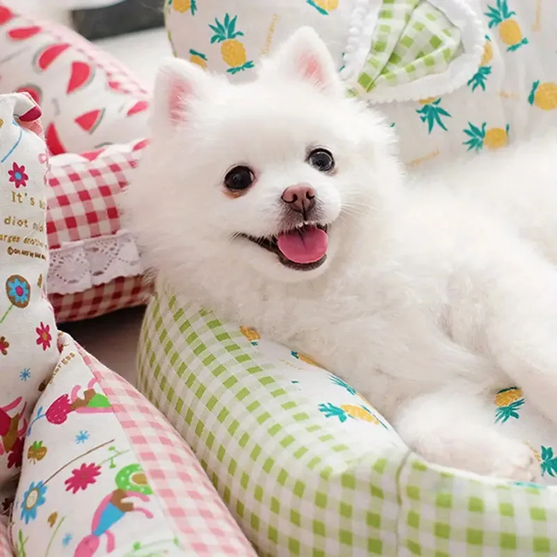 Fruit Print Pet Sofa Bed