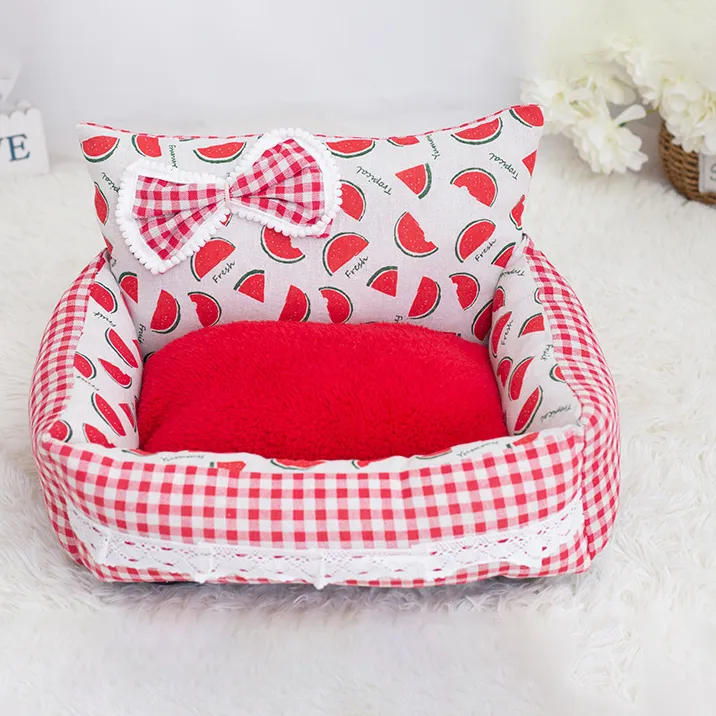 Fruit Print Pet Sofa Bed