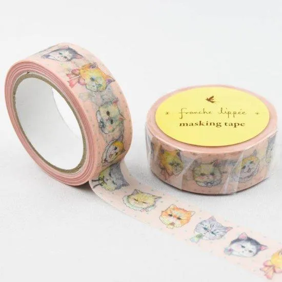 GAKKEN AR030 Franche lippee paper tape TOY cat flat face cat 15*7MM