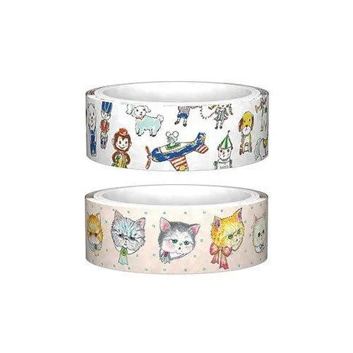GAKKEN AR030 Franche lippee paper tape TOY cat flat face cat 15*7MM