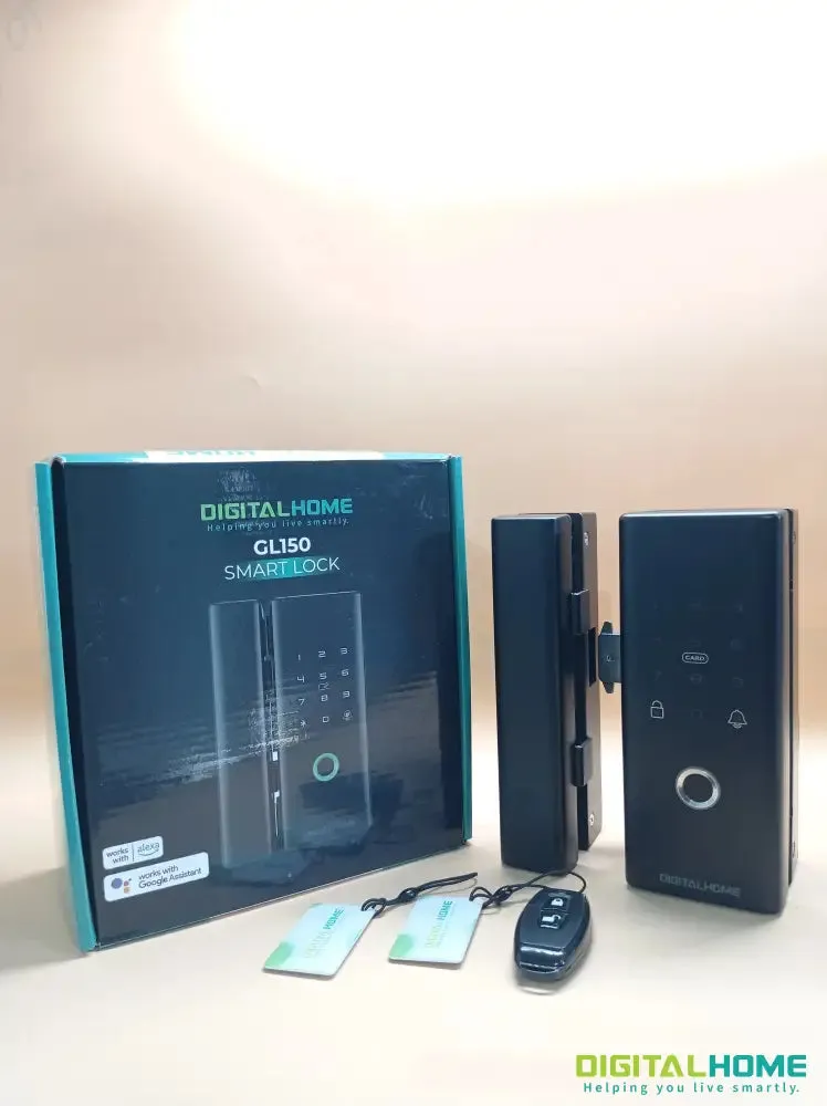 GL150 Smart Glass Door Lock with Fingerprint and Smartphone Access