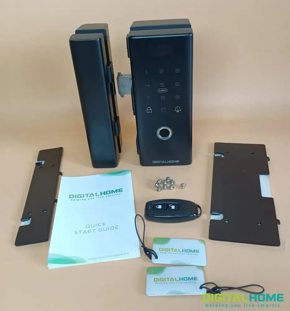 GL150 Smart Glass Door Lock with Fingerprint and Smartphone Access