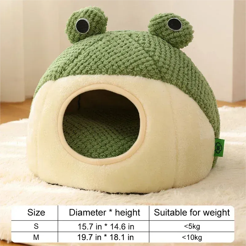 Green Frog Pet Bed
