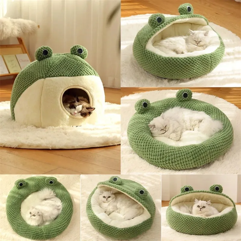 Green Frog Pet Bed