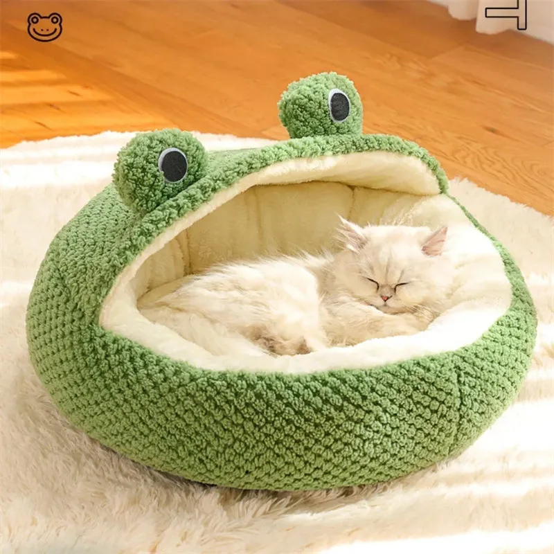 Green Frog Pet Bed