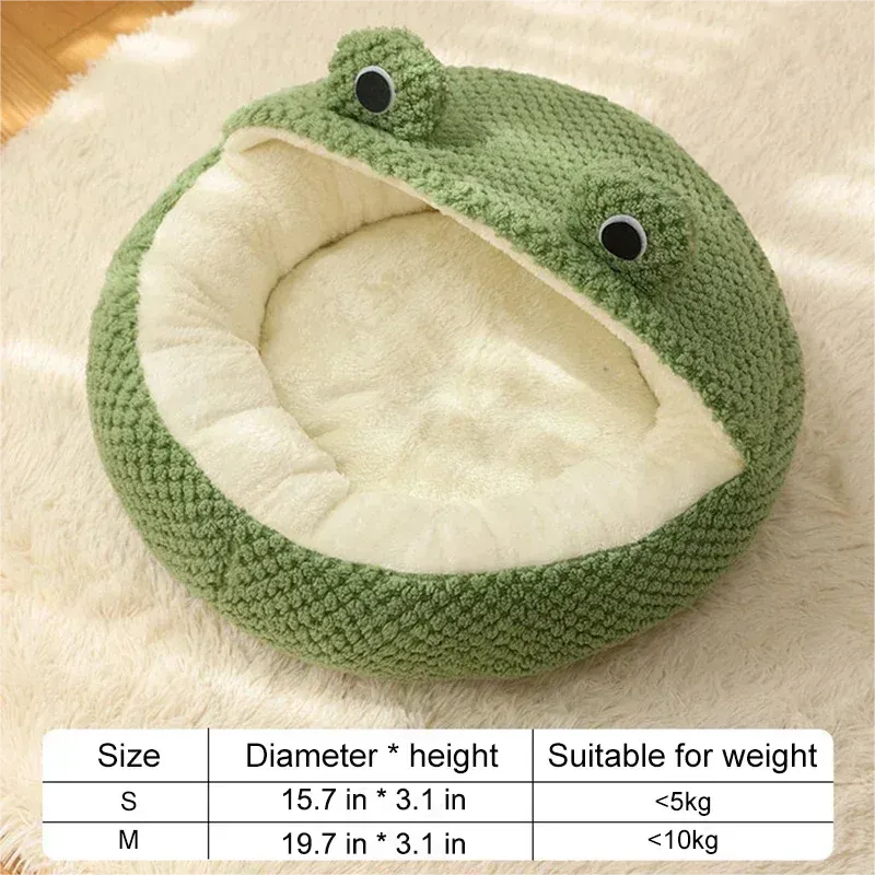 Green Frog Pet Bed