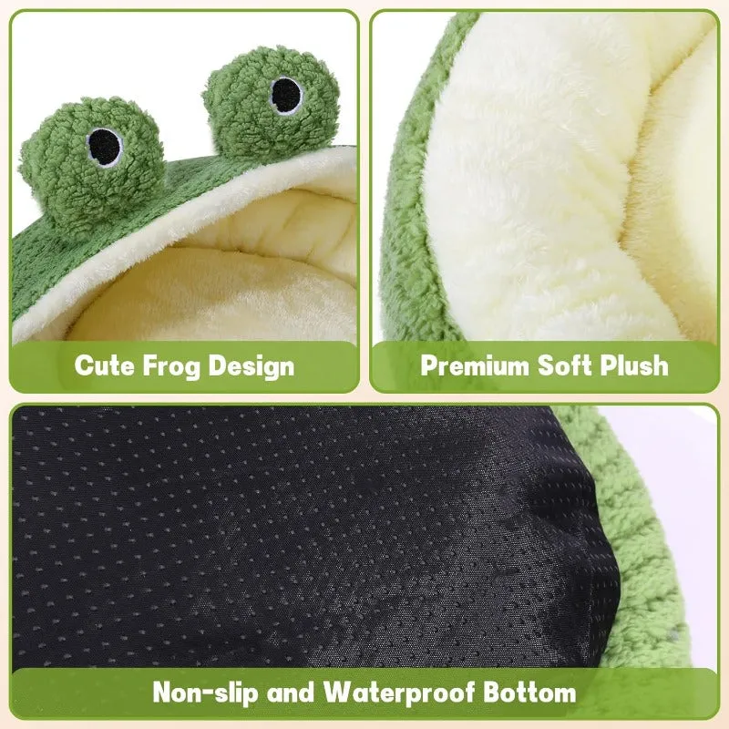 Green Frog Pet Bed