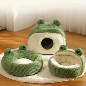 Green Frog Pet Bed