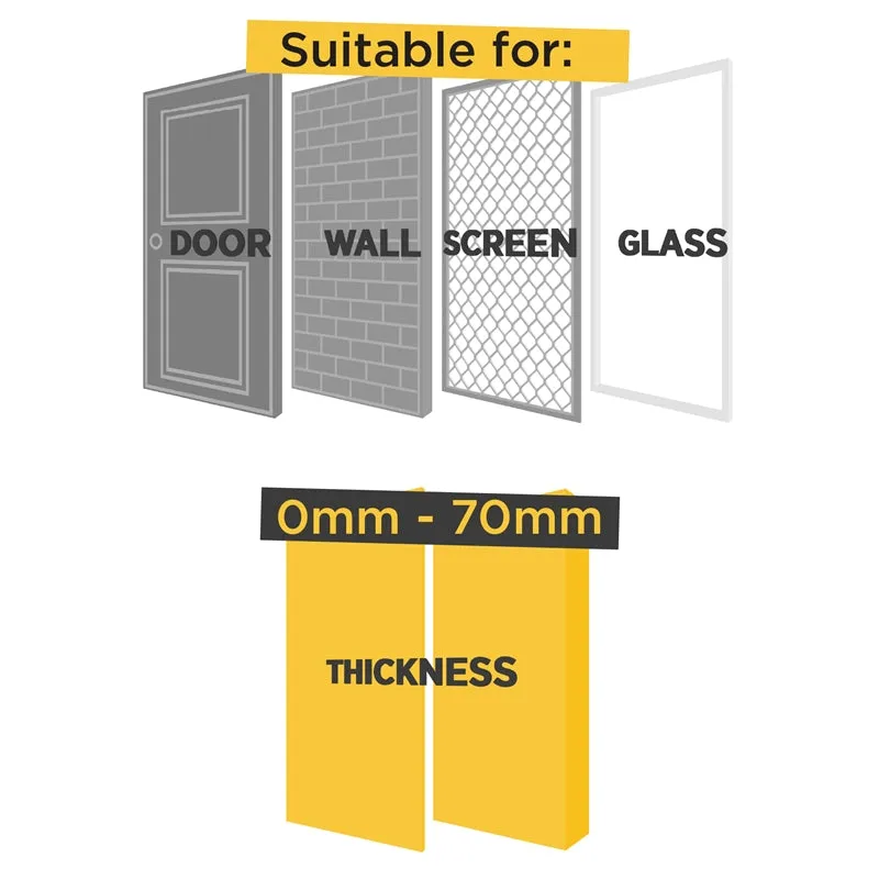 Hakuna Pets Medium Pet Door - White / 2-Way Locking Flap / Max Pet Size 18kg